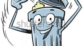 Timeline: Caneca de basura luminosa