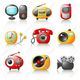 12029441 cartoon media home appliance stock vector cartoon radio camera