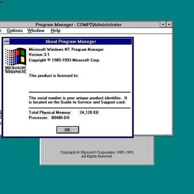 Timeline: Windows NT 3.1