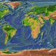 Earth topographic map