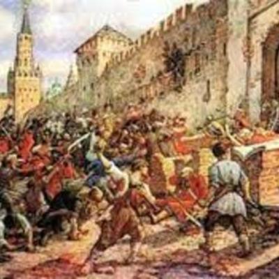 Timeline: Крестьянские восстания, которые проходили в Московском государстве и Российской империи в течение 17-18 веков.
