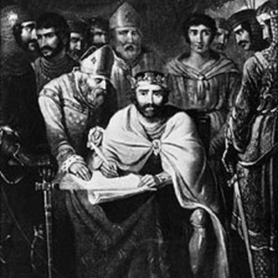 Timeline: 1215 Abuses by England’s King John cause a revolt by nobles, who compel him to recognize rights for both. This document, known as the Magna Carta, establishes a framework for future documents such as the Declaration of Independence and the Bill of Rights.