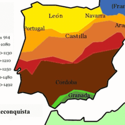 Timeline: Historia de Hispania, la Edad Media.