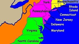 Timeline: $$* * 13 colonies history **$$