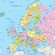 Political map of europe