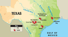 Timeline:   Battles of Texas Revolution