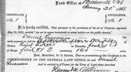 Timeline: Homestead Act