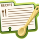 Symbol recipe food recipes card spoon icon label 575434