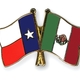 Flag pins texas mexico 1