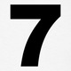 White number 7 seven t shirts men s t shirt