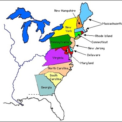 Timeline: 13 colonies