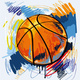 Basketball graffiti vector 574655