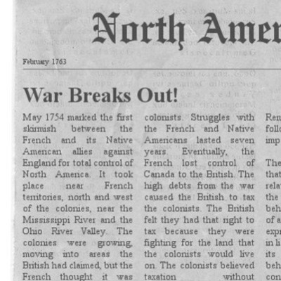 Timeline: Upcoming: American Revolution!