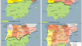 Timeline: LA INVASIÓN MUSULMANA Y LOS REINOS CRISTIANOS EN LA PENÍNSULA IBÉRICA