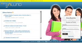 Timeline: Mudança de Layout do Portal da UFT