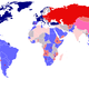 New cold war map 1980