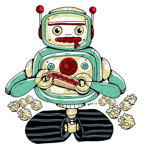 hot dog robot