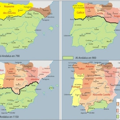 Timeline: muslim presence in the iberian peninsula/ presencia musulmana en la península ibérica