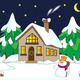 House with snow vector 648776