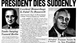 Timeline: 1945 FDR dies