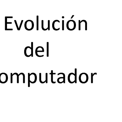 Timeline: evolución del computador