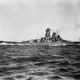 Battleship yamato under full steam