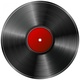 Vinyl record isolated