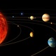 Artist impression of the solar system by esa