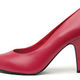 250px red high heel pumps