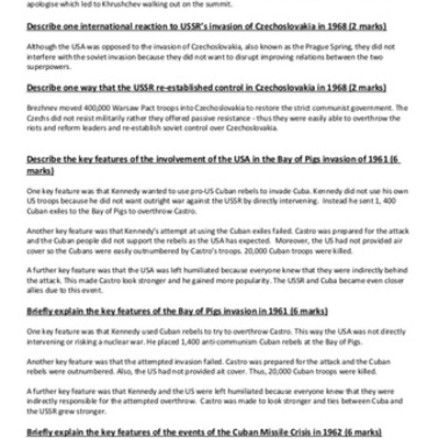 Timeline: Cold War and Beyond