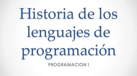 Timeline: Historia de los lenguajes de progamacion