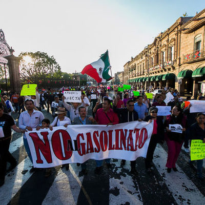 Timeline: Actores principales en "Gasolinazo como Movimiento Social"