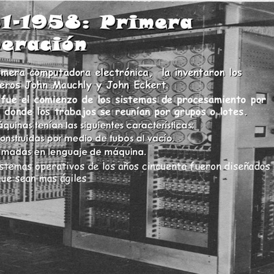 Timeline: Primera generación de computadoras