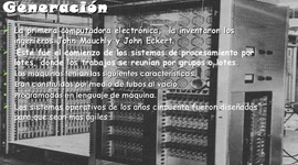 Timeline: Primera generación de computadoras