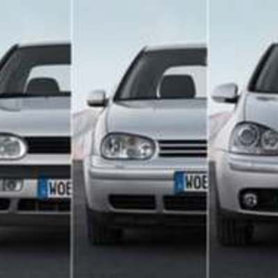 Timeline: Эволюция экстрерьера автомобилей фольксваген гольф.