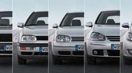 Timeline: Эволюция экстрерьера автомобилей фольксваген гольф.