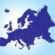 Map of europe vector