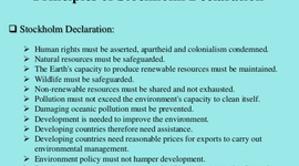 Timeline: Stockholm Declaration (1972)