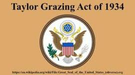 Timeline: taylor grazing act