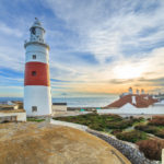 Europa Point lighthouse on a shore of Gibraltar_268608503