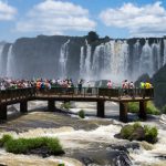 Tourists at Iguassu Falls_586090079