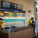 Tourists at Visitors Center of Itaipu Dam complex_567944779