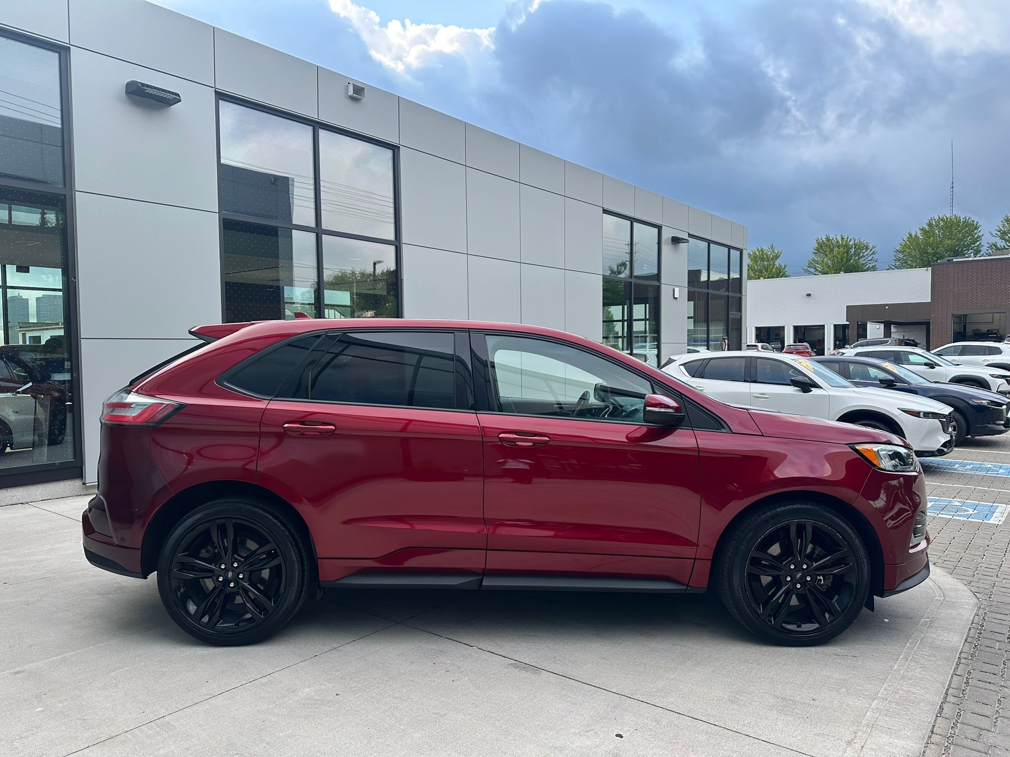 2019 Red Ford Edge ST AWD SUV