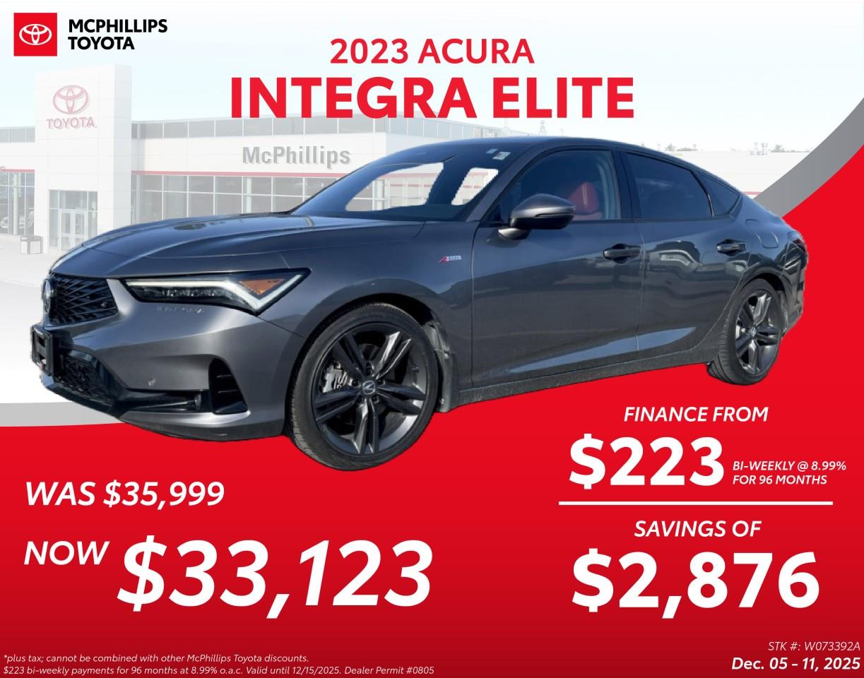 Acura Integra FWD with Elite A-SPEC