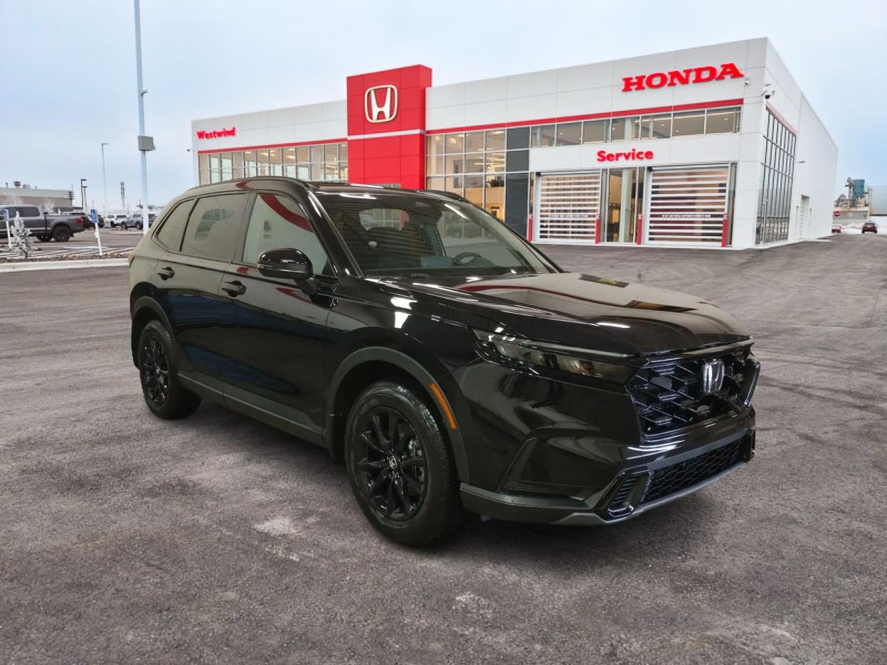 Black 2026 Honda CR-V Hybrid Sport AWD SUV / Crossover All-Wheel Drive Continuously Variable Transmission