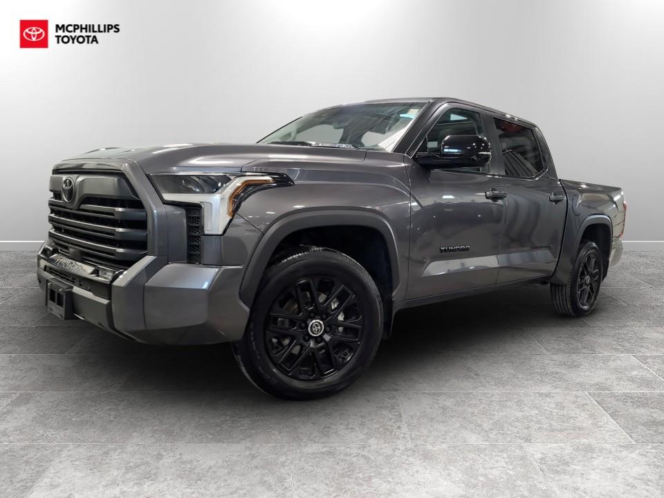 Gray 2024 Toyota Tundra Hybrid Limited HV CrewMax Cab 4WD Pickup Truck Four-Wheel Drive Automatic
