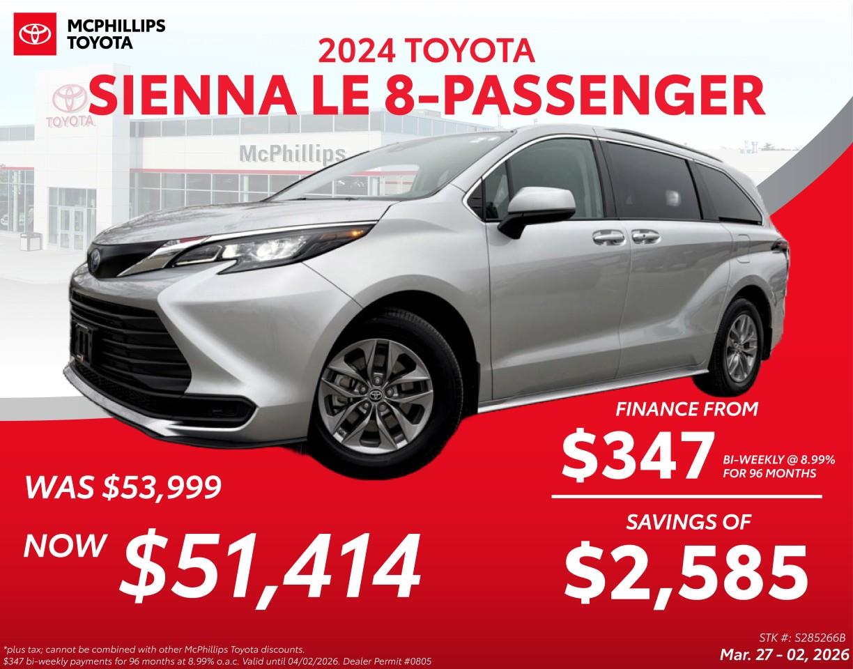 Toyota Sienna LE 8-Passenger AWD