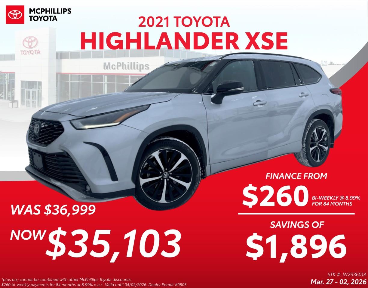 2021 Toyota Highlander XSE AWD
