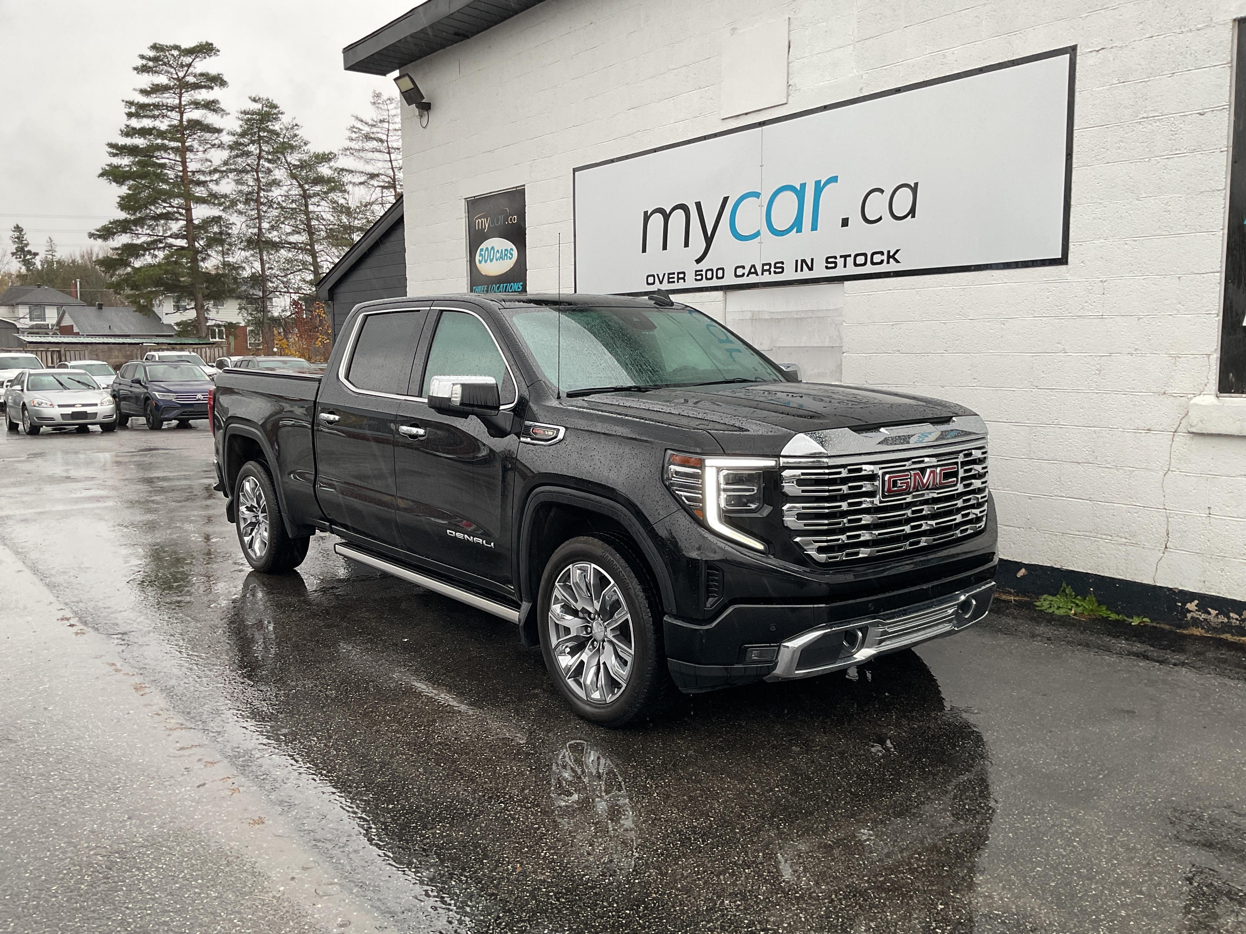 Black 2023 GMC Sierra 1500 Denali Crew Cab 4WD Pickup Truck Four-Wheel Drive Automatic