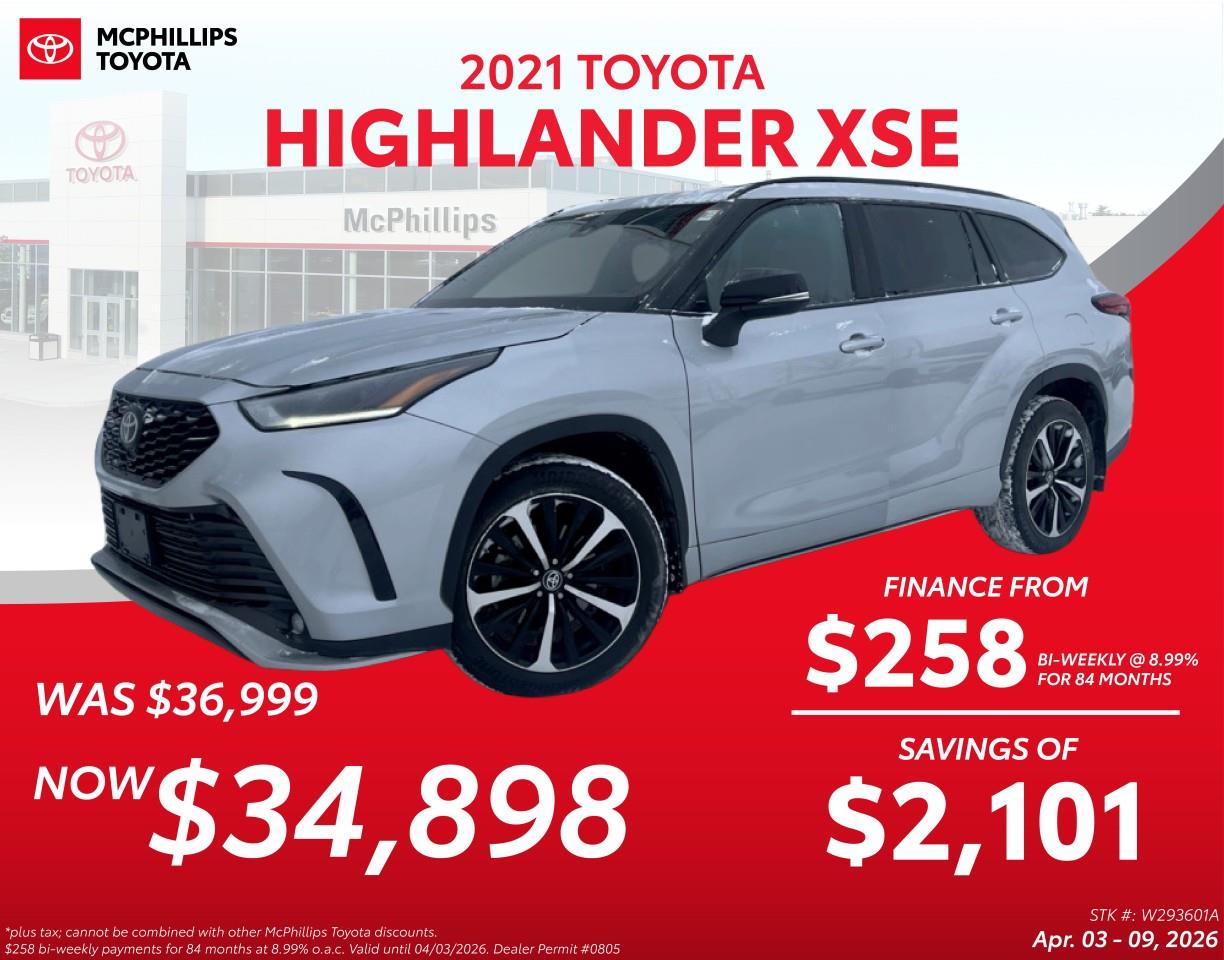 2021 Toyota Highlander XSE AWD